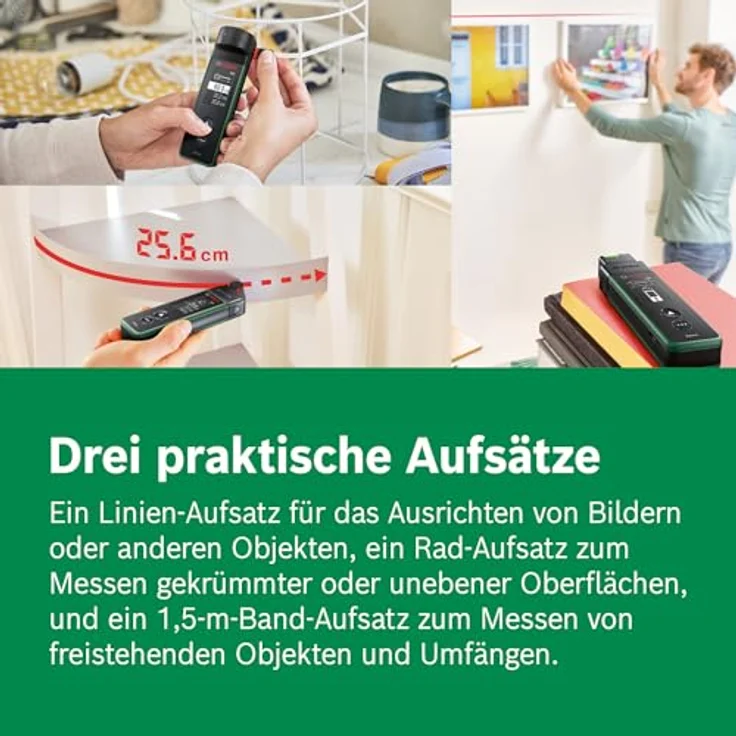Bosch Home & Garden Zamo Set Laser-Entfernungsmesser mit Messbereich bis 25 m, IP54 - Preisvergleich – Bild 6