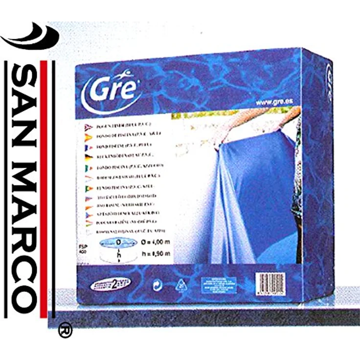 Gre FPR451 - Poolfolie für runde Pools, mit einen Durchmesser von 460 cm, Höhe 120 cm, blau – Bild 4