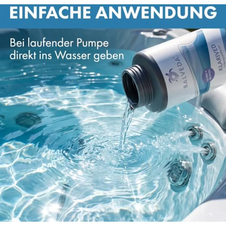 BALVEDA KLARIVED Trübungsentferner, pH-neutrales Mittel zur Langzeitbehandlung für kristallklares Wasser, 3x 1 L – Bild 5