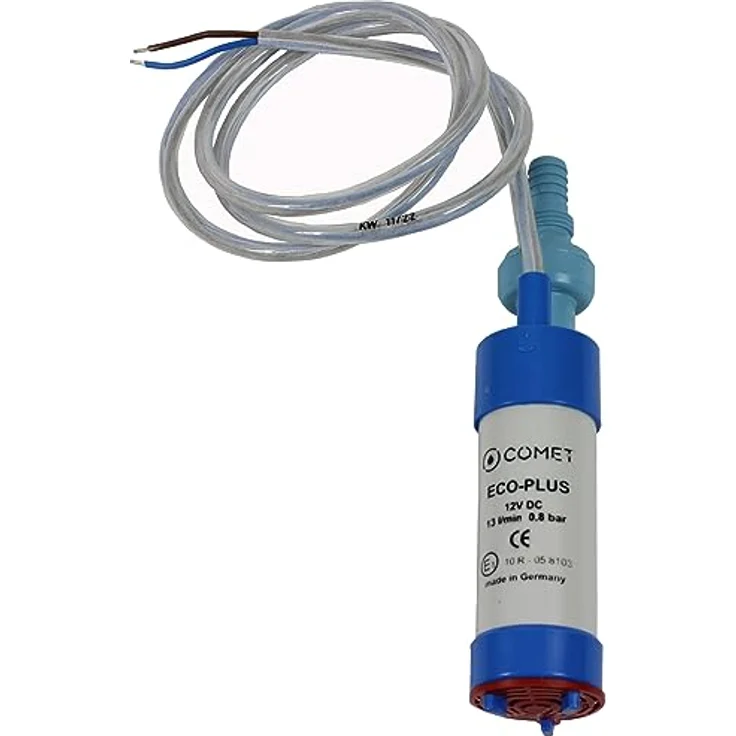 COMET ECO-PLUS Tauchpumpe Wasserpumpe mit Rückschlagventil + Filter 12V 10 l/min, Hochwertiger durchgefärbter Kunststoff, Trockenlaufsicher, Made in Germany – Bild 2