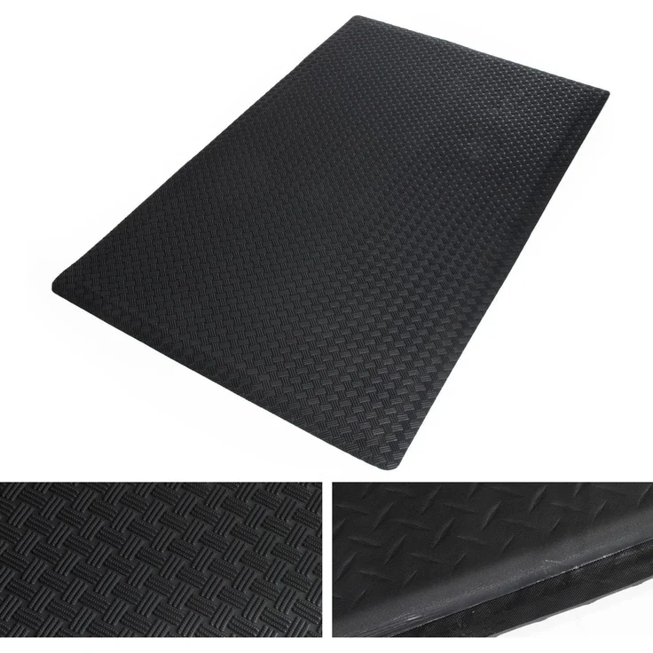 ETM Heavy-Duty Tire Tuff Bodenschutzmatte, Anti-Ermüdungsmatte, 90 x 305 cm, zweilagig