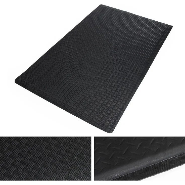 ETM Heavy-Duty Tire Tuff, Bodenschutzmatte (60 x 90 cm) mit Anti-Ermüdungsfunktion für Arbeitsplätze