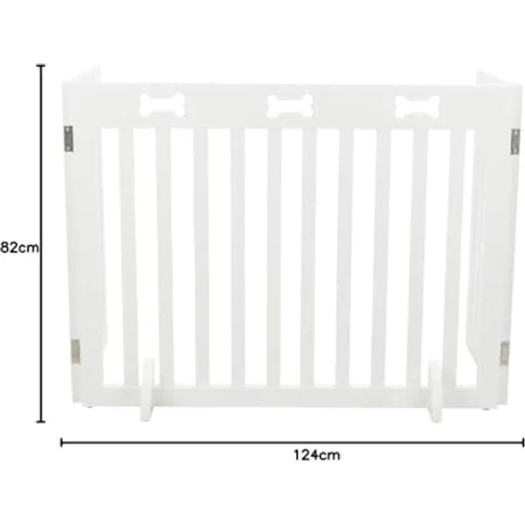 Trixie Hunde-Absperrgitter, 3-teilig 82-124x61 cm, weiß - Preisvergleich – Bild 3