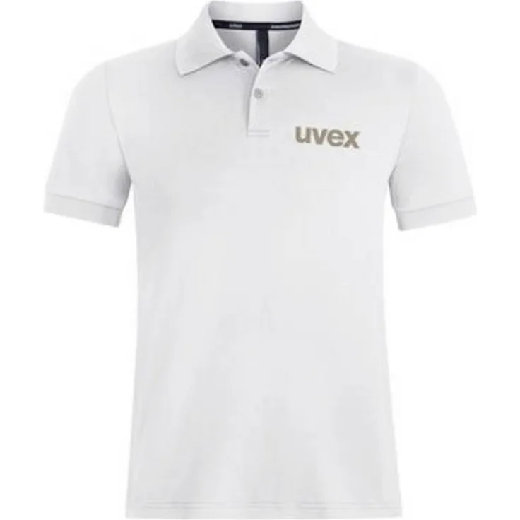 Uvex 7071314 Poloshirt, 3XL, Weiß, nachhaltige Arbeitskleidung mit innovativen Materialien und hohem Tragekomfort