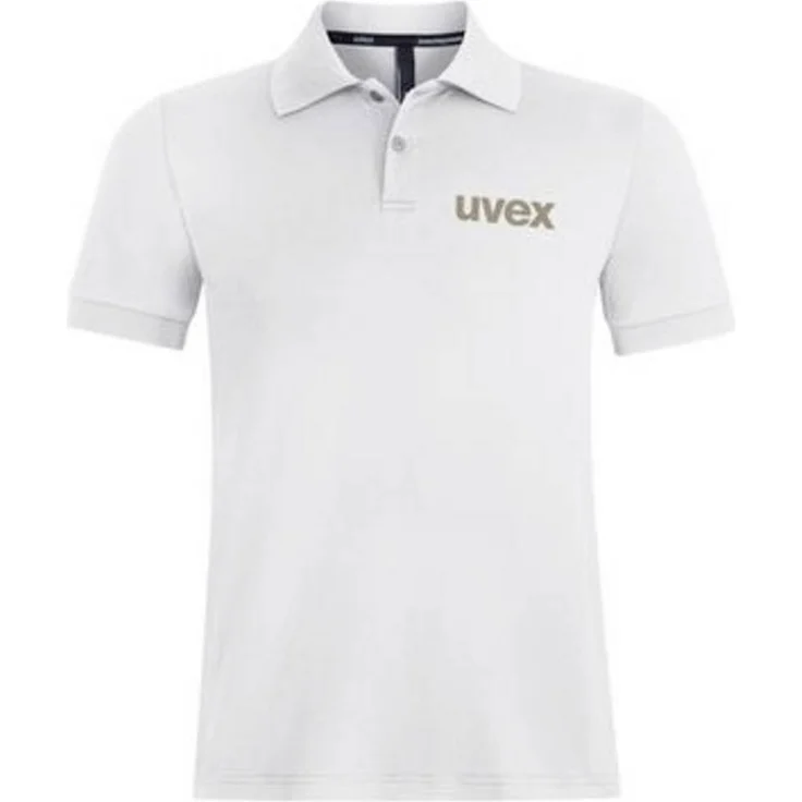 Uvex 7071314 Poloshirt, 3XL, Weiß, nachhaltige Arbeitskleidung mit innovativen Materialien und hohem Tragekomfort