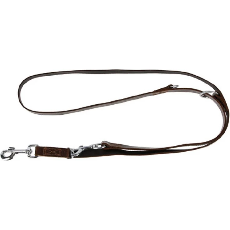Kerbl Hundeleine Kerbl 83957, hochwertiges Qualitätsleder, stabil & verchromte Beschläge, genäht