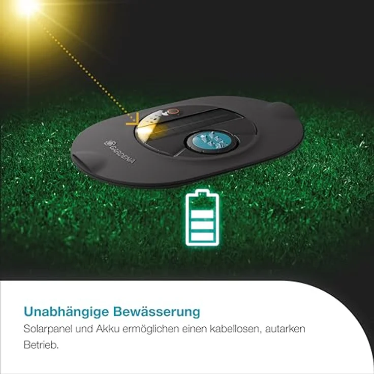 GARDENA AquaPrecise Bewässerungssteuerung, solarbetriebene All-in-One Lösung für Rasenflächen bis 320 m² mit Bluetooth App, unterirdisch installierbar – Bild 7