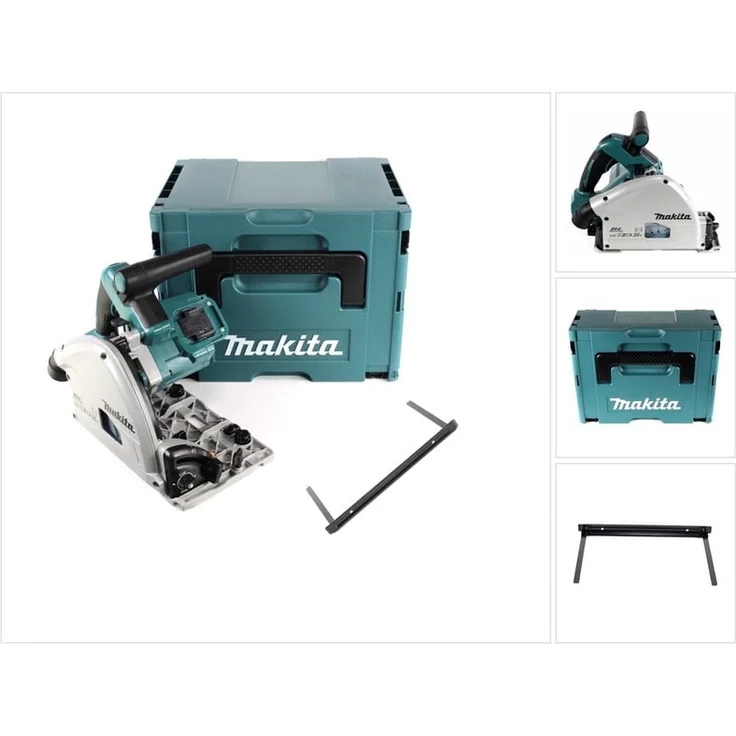 Makita DSP 600 Z, Akku-Tauchsäge 36V (2x 18V) Brushless mit Parallelanschlag und Makpac - ohne Akku, ohne Ladegerät