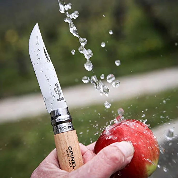 Opinel Taschenmesser No. 09 Edelstahlklinge mit Holzgriff – Bild 3