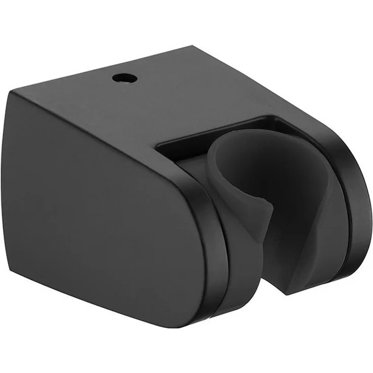 Aloni Handbrause TMX256B, Handbrausehalter Wand Duschhalter in Schwarz Matt