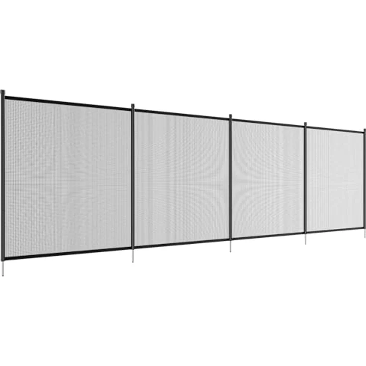 VEVOR Poolzaun, 1,21 x 21,95 m abnehmbarer Kindersicherheits-Poolzaun, Schwarz, einfache DIY-Installation, 340 g Teslin-PVC-Netz, schützt Kinder und Haustiere – Bild 9