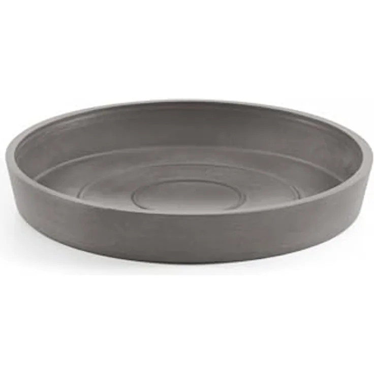 ECOPOTS Blumentopfuntersetzer ROUND SAUCER Taupe, Recyclingkunststoff, bruchsicher, leicht, UV-beständig, frostsicher