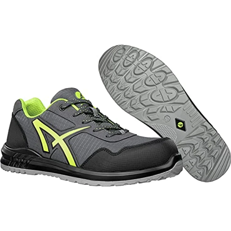 ISM Sicherheitsschuh DRIFTER GREEN LOW, S1P zertifiziert, grau/grün, Größe 41, rutschfeste DUO-PU-Sohle, wasserabweisendes Mikrofaser-Ripstop-Gewebe – Bild 5