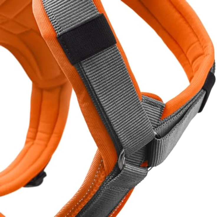 HUNTER Geschirr Maldon Up 4-fach verstellbar, orange/grau, Größe XS-S – Bild 4