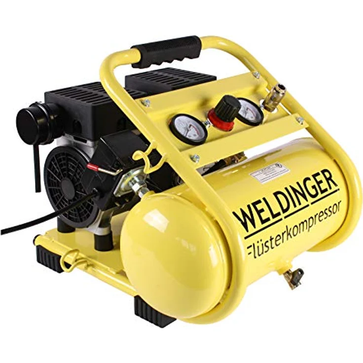 WELDINGER FK95 compact WELDINGER Flüsterkompressor750W innenbeschichteter Tank – Bild 2
