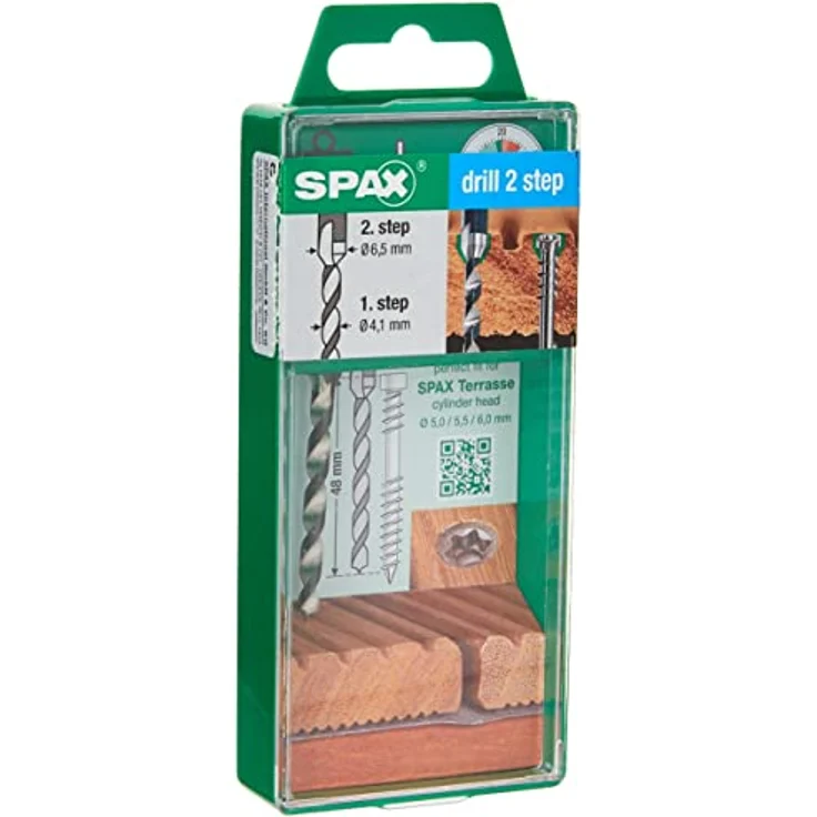 Spax Stufenbohrer 4,1 mm, Hartmetall für Terrassenschrauben, 2-stufig – Bild 1