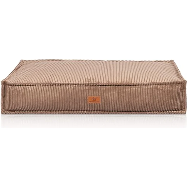Knuffelwuff Hundekissen Lesedi aus Cord mit Handwebcharakter 135x90cm Braun - Abnehmbarer Bezug - waschbar - für große, mittelgroße und kleine Hunde – Bild 2