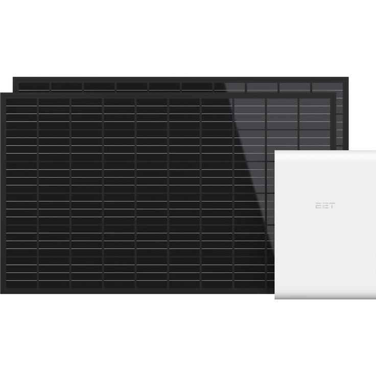Balkonkraftwerktr mit EET PLUG-IN Photovoltaikspeicher SolMate Ohne Montage mit Speicher 740 Watt peak