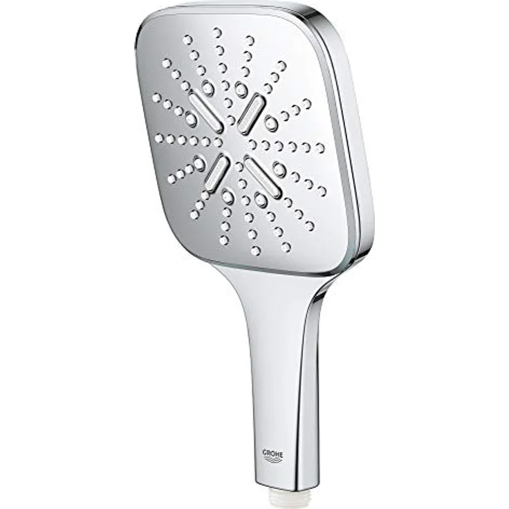 GROHE Rainshower SmartActive 130 Cube Handbrause, Chrom, 3 Strahlarten, 8,5 l/min, mit DripStop und Antikalk-System – Bild 1