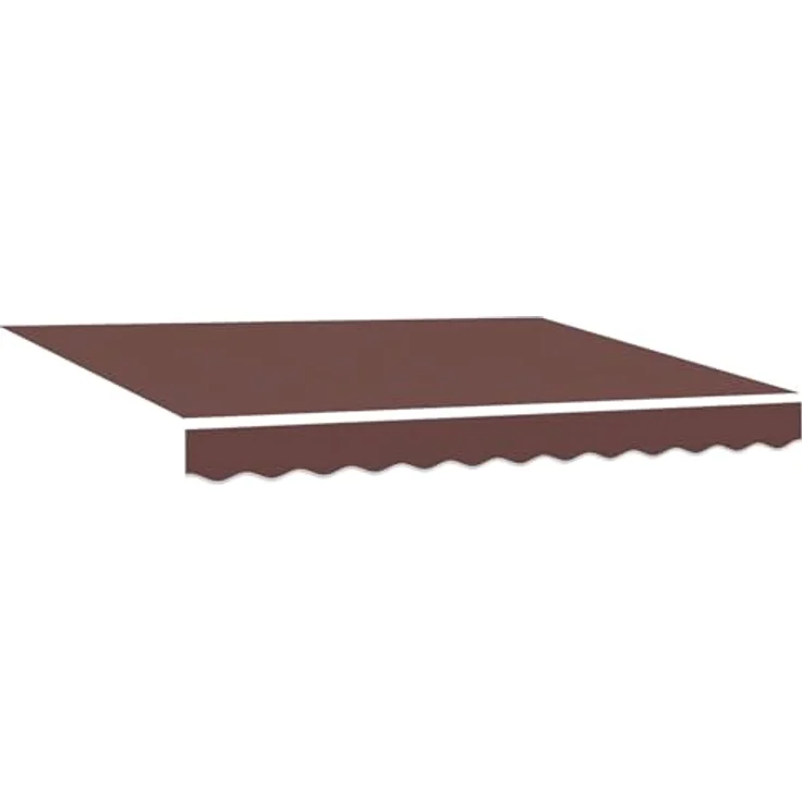 vidaXL Manuelle Gelenkarmmarkise mit LEDs, braun, 3,5 x 2,5 m für Outdoor – Bild 8
