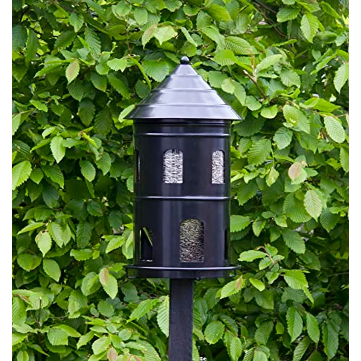 Wildlife Garden WG326 Gigant Futterstation Schwarz - Vogelfutterhaus aus Metall – Bild 3
