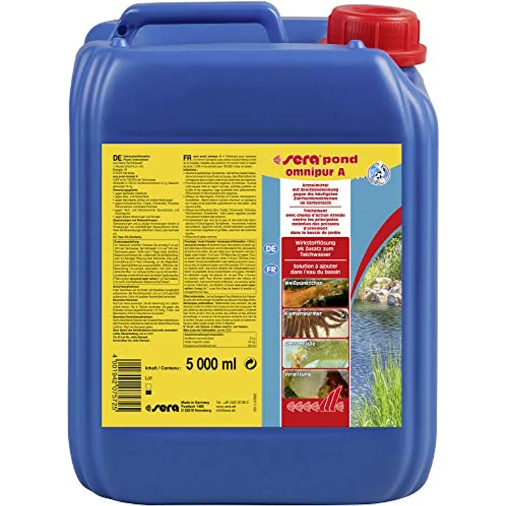 sera pond omnipur A 5 Liter - Wasseraufbereiter gegen die häufigsten Teichzierfischkrankheiten