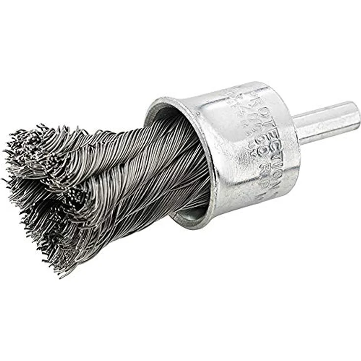 FORMAT Pinselbürste Stahldr. 6mm, gezopft, Ø 20mm, Drahtstärke 0,35mm, max. Drehzahl 20000 min-1 – Bild 2