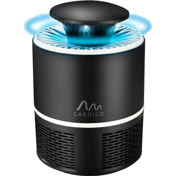 Gardigo 62454INT UV-Insektenfänger, mobile Venilatorfalle mit UV-LEDs und USB-Anschluss, 120 x 120 x 180mm – Bild 1