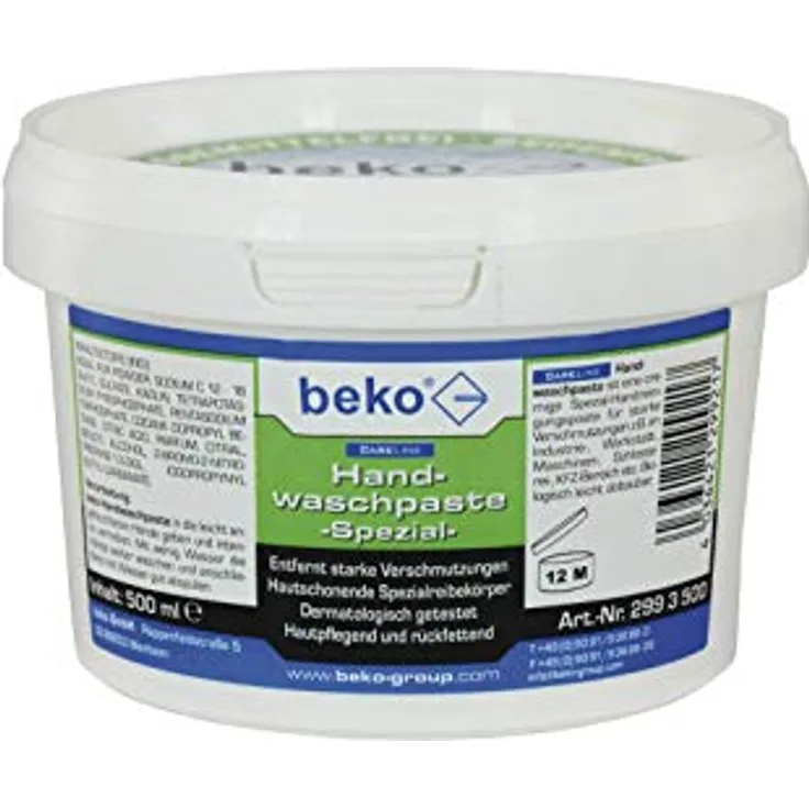 Beko Handwaschpaste -Spezial- lösemittelfrei - 500ml - 2993500