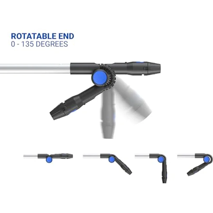 Nilfisk Teleskoplanze für Hochdruckreiniger, 14 m Reichweite, verstellbarer Sprühwinkel, inklusive Schaumdüse und Seifenbehälter – Bild 4