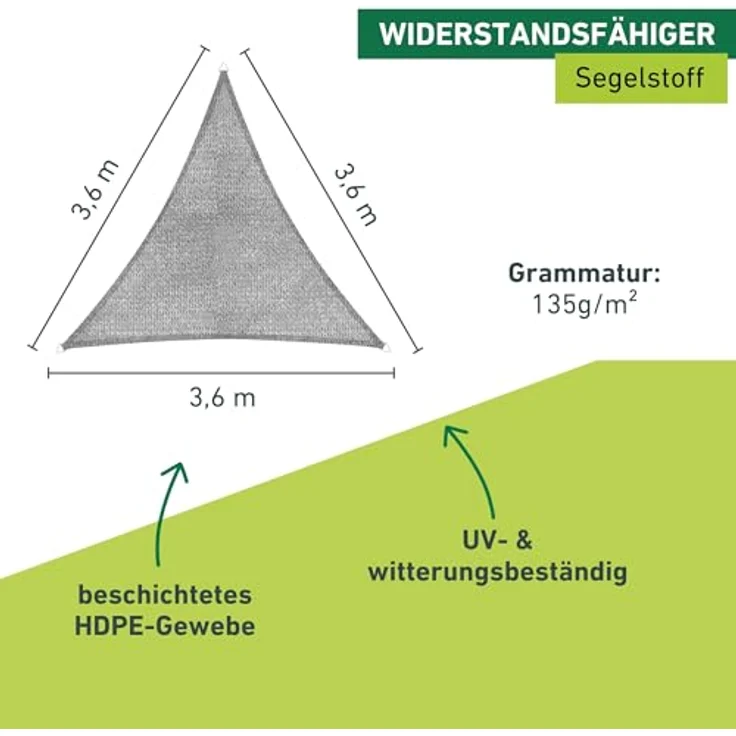 Windhager Sun Sail ELBA Dreieck – Bild 3