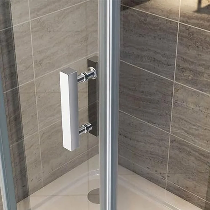 Aloni Duschkabine Eckdusche Schwingtür 6mm Klarglas 90x90x190cm - Preisvergleich – Bild 2