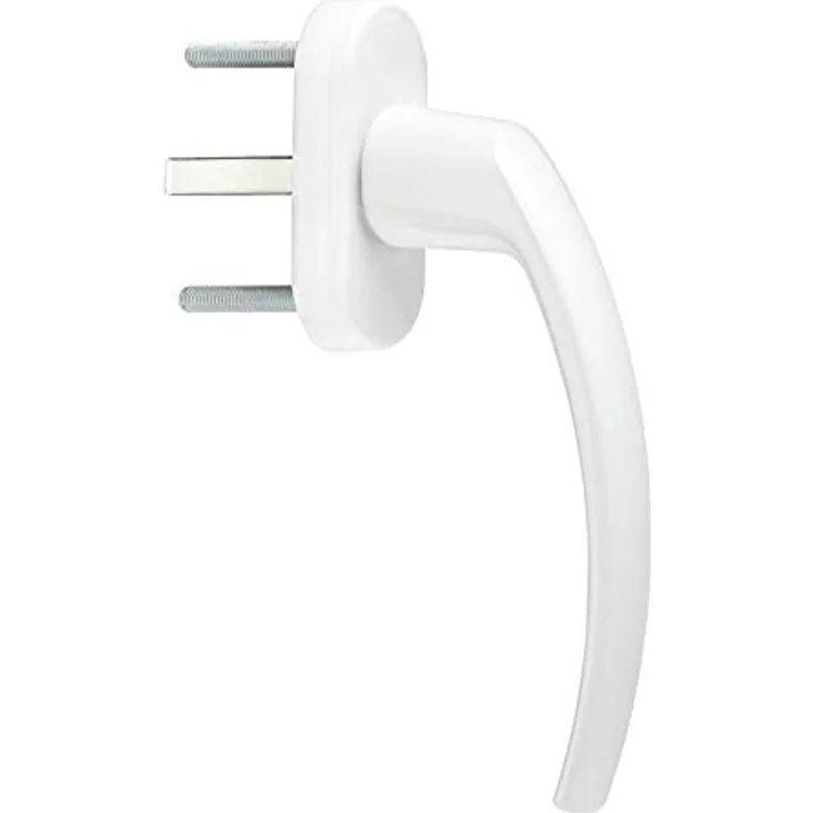 SOTECH Aluminium Fenstergriff ARION mit 45° Raster (28,5 x 141 x 61,5 mm) weiß Fensterolive - Preisvergleich