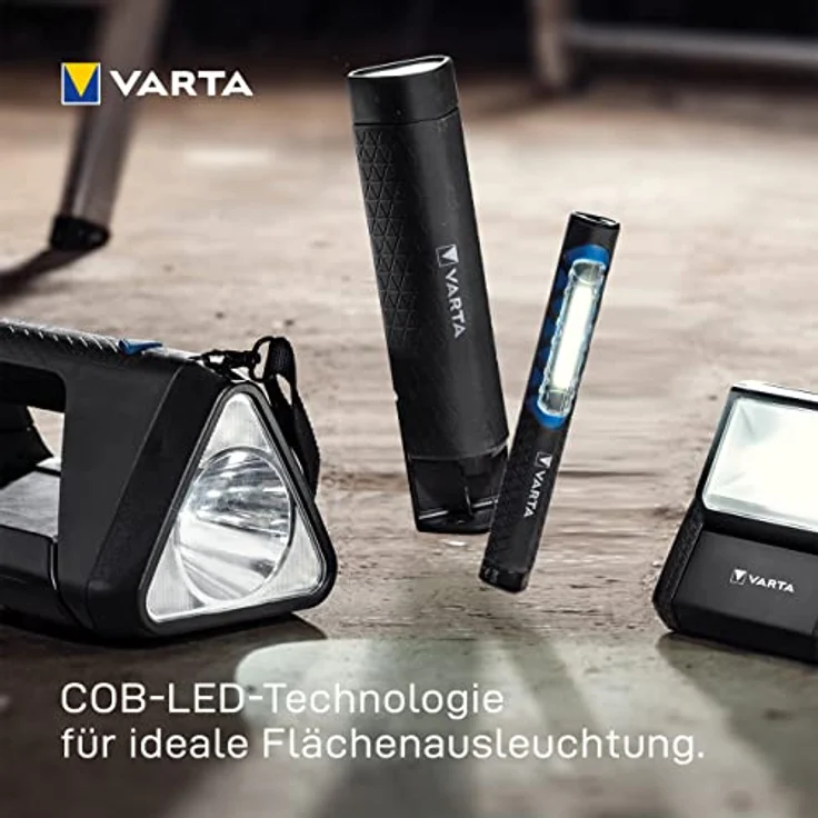 VARTA Stirnlampe LED inkl. 3x AAA Batterien, Work Flex Motion Sensor H20, Bewegungssensor, zwei Leuchtmodi, an- und ausschalten durch Handbewegung, spritzwasser- und staubgeschützt – Bild 4