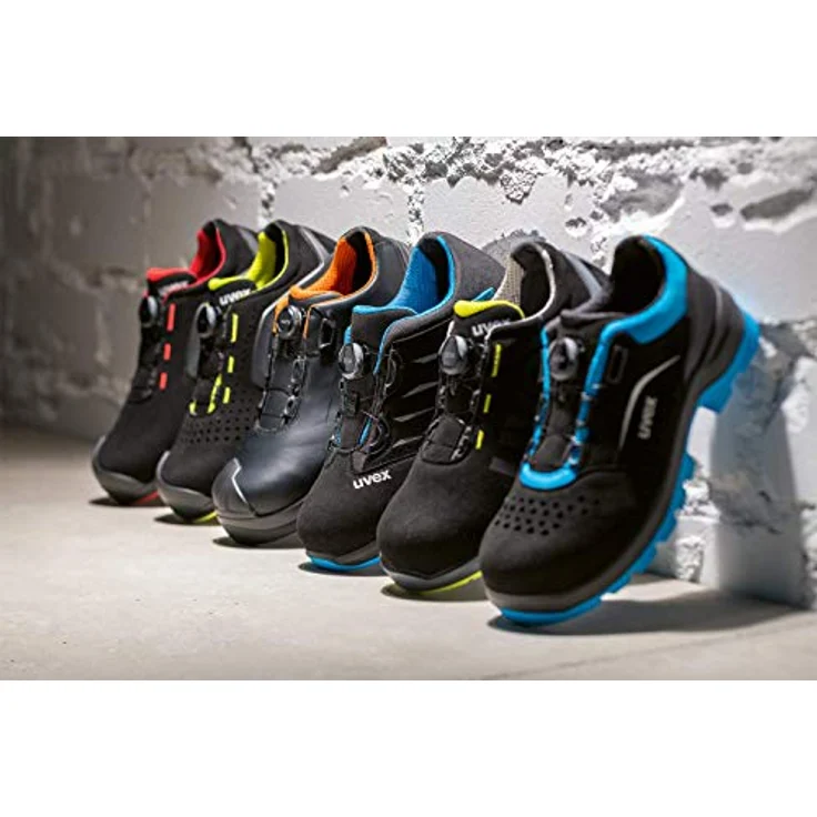 Uvex 1 x-tended Support Sicherheitsschuhe S3 SRC ESD, BOA Verschluss, rot-schwarz, Größe 47 – Bild 6