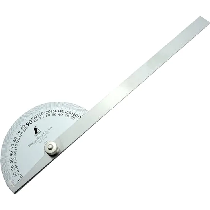 FAMEX Winkelmesser 62774 Shinwa, 15 cm Gradmesser mit 120° Präzisionsmessung, Made in Japan
