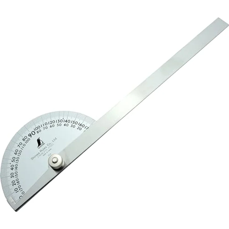 FAMEX Winkelmesser 62774 Shinwa, 15 cm Gradmesser mit 120° Präzisionsmessung, Made in Japan – Bild 1