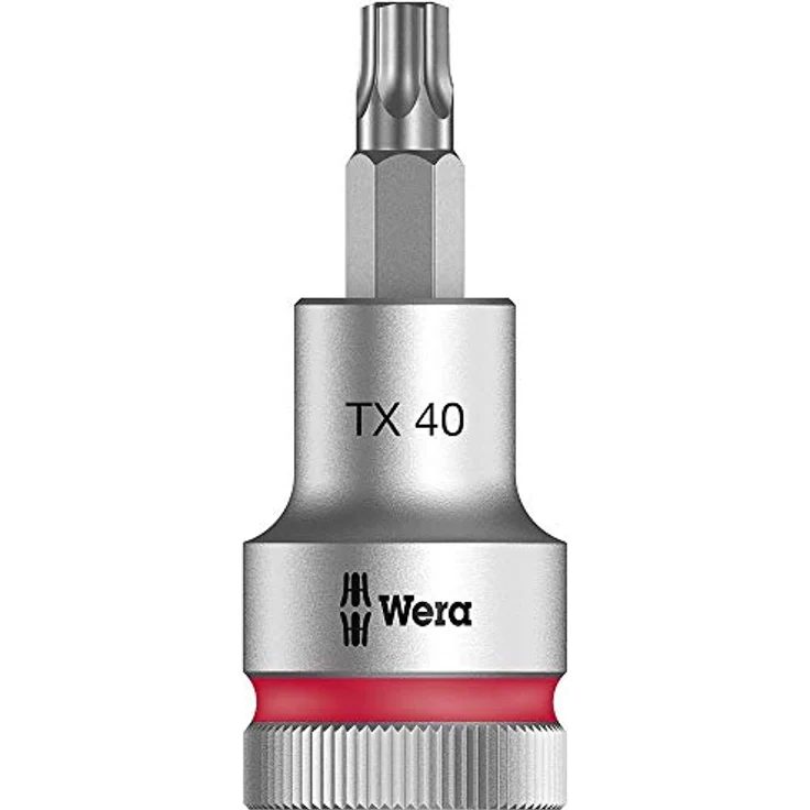 Wera Zyklop-Steckschlüsseleinsatz T 40 x 60 mm, 12.5 mm (1/2), Chrom-Vanadium Stahl mit Haltefunktion – Bild 3