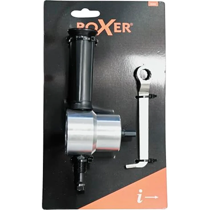 Boxer Blechschneider 13 x 6 cm, Präzisions-Schneidwerkzeug mit 360° drehbarem Kopf für Stahl, Aluminium, Kupfer und Kunststoff – Bild 2