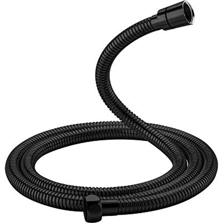 GRIFEMA G851B-18 Verdrehschutz Brauseschlauch, Duschschlauch, 1.8M, Edelstahl, Schwarz [Exklusiv bei Amazon] – Bild 1