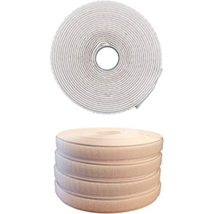 Walter 20 meter Fenster-Fliegengitter Klettband selbstklebend 4 Rollen 5m x 1cm – Bild 2