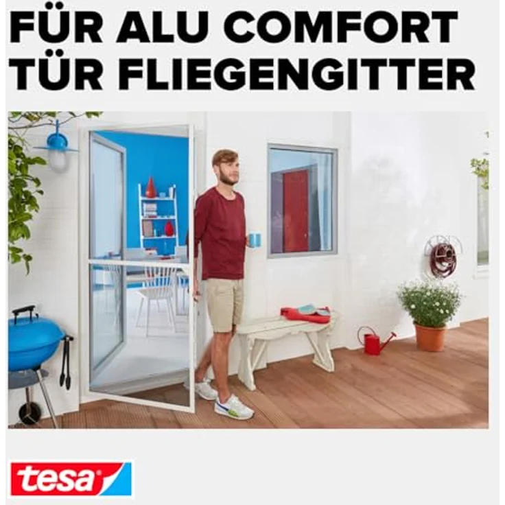 TESA 55193-00 Adapter Alu Comfort Fliegengitter Adapter-Set Passend für Marke Tesa Fliegengitter 3St. – Bild 7