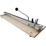 Heka Fliesenschneider HS 600 mm, für Wand- und Bodenfliesen, mit Wolfram-Carbidrädchen und verzinktem Winkelanschlag