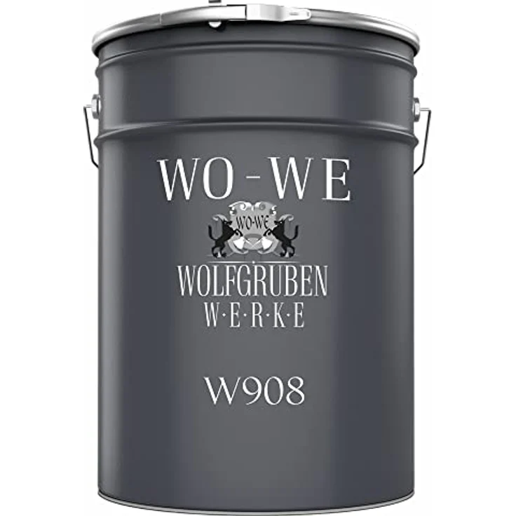 WO-WE Metallschutzlack 4in1 W908, lichtgrau, 2.5L - Rostschutz, Grundierung, abriebfest und wetterbeständig für Metalloberflächen – Bild 1