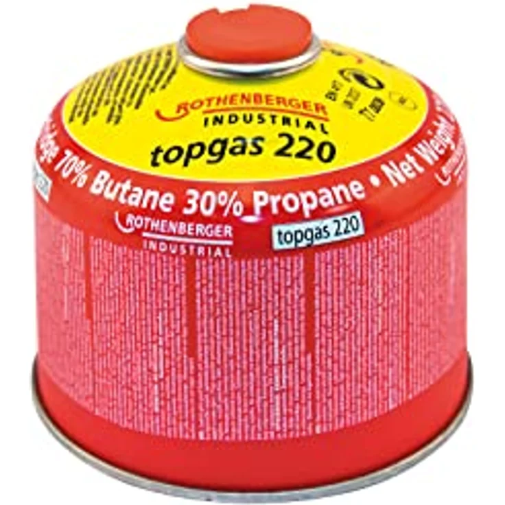 ROTHENBERGER Industrial Top Gas Schraub-Gaskartusche 370 ml, 7/16" EU, Gasgemisch 30% Propan / 70% Butan, 4 Stück – Bild 3