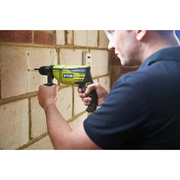Ryobi 5133002016 1-Gang Schlagbohrmaschine Typ RPD680-K, 800 V, Grün, Schwarz – Bild 2