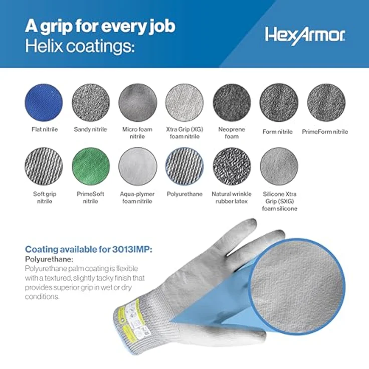 Uvex 6072508 60725 HPPE, Nylon Schnittschutzhandschuh, Schnittschutzlevel F, exzellenter Grip – Bild 6