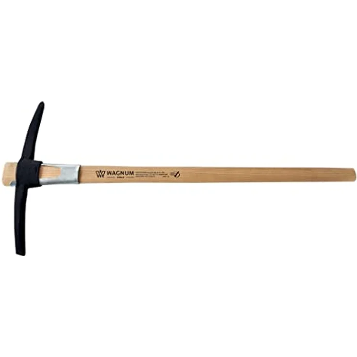 Wagnum Pioneer-Kreuzhacke 1500g schwarz, Eschenstiel 900mm - aus einem Stück geschmiedet, mit Hülse und gefirnistem Eschenstiel – Bild 1