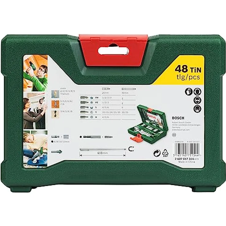Bosch 48tlg. V-Line Titatium-Bohrer- und Bit-Set mit Magnetstab – Bild 5