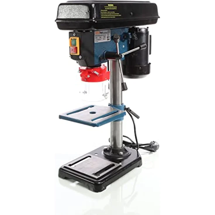 XPOtool Tischbohrmaschine 500 W, Standbohrmaschine mit Laser, 1,5-16 mm Bohrfutter und 500-2500 U/min, Säulenbohrmaschine Ständerbohrmaschine, vielseitige Drehzahlregulierung, innovatives Laserführungssystem – Bild 4